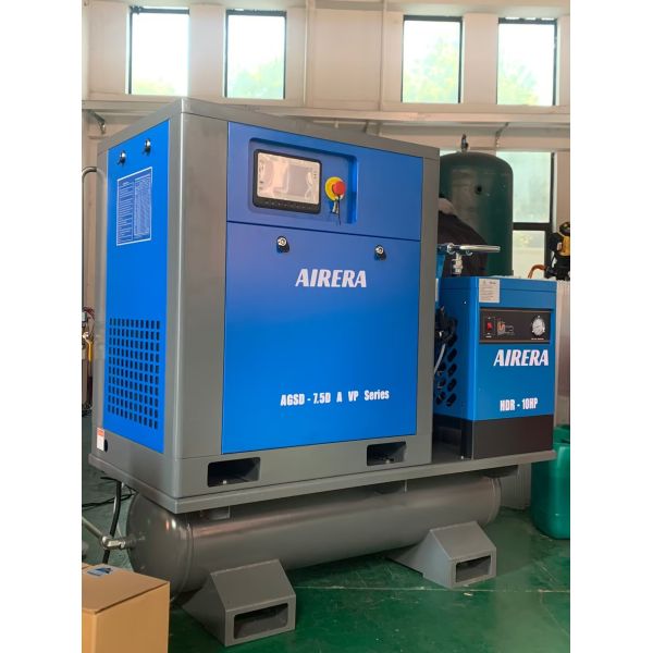 AIRERA AGSD-7.5D A VP 7.5kW Variable Speed Rotary Screw Air Compressor