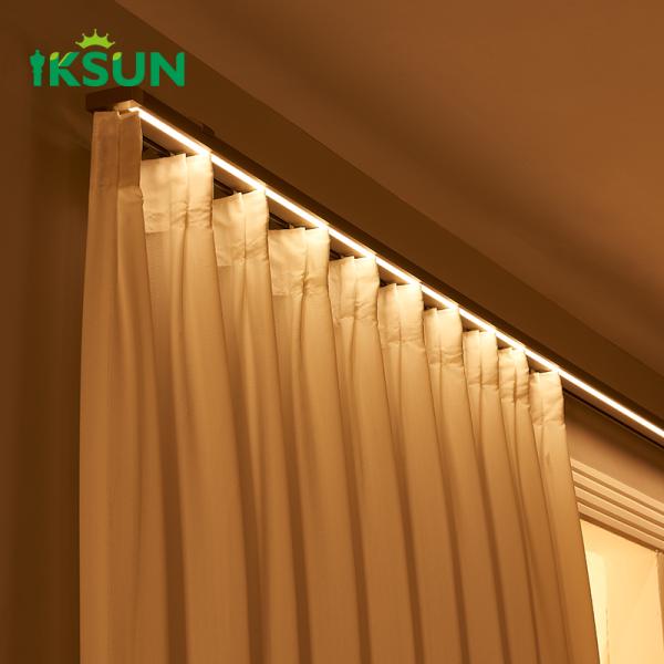 New Design Aluminium Led Strip Light  Curtain Track  Lighting Rail System Accessories