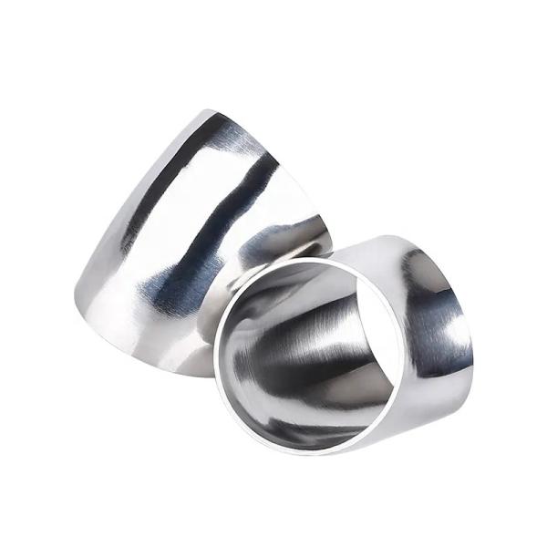 Sanitary Welding Connection Forged SS304 316L 45 Degree Elbow for Oil Water Gas Milk