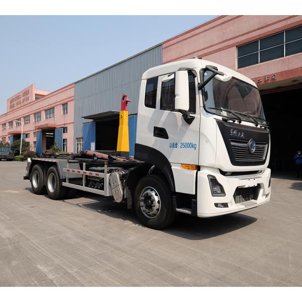 15tons 145m3 Hook Lift Bin Truck 89km/H Maximum Speed For Municipal Sanitation