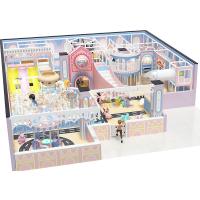 Équipement de terrain de jeu intérieur commercial Thème personnalisable