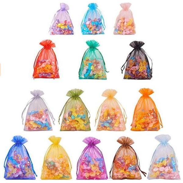 organza envelope flap gift packaging pouch with button,Christmas gift bag/wedding organza mesh gift drawstring bag PACK