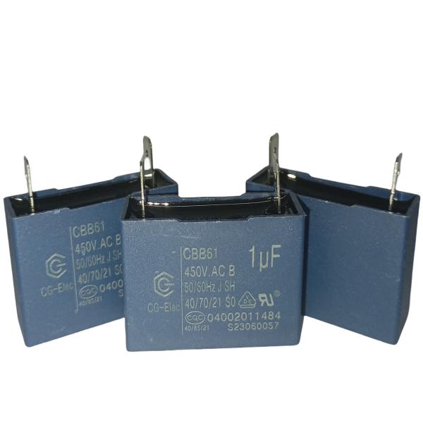 Conditionneur d'air Condensateur de démarrage CBB61 450V 1.5UF RoHs Flim