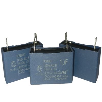 Ar condicionado Capacitor de arranque CBB61 450V 1.5UF RoHs Flim Capacitor Classe B