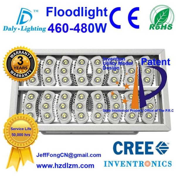 LED Flood Light 460-480W with CE,RoHS Certified and Best Cooling Efficiency Floodlight Made in China