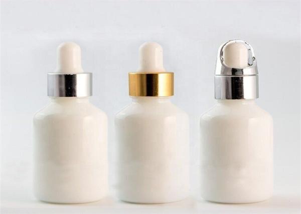 10ml 15ml 20ml 30ml Small Glass Dropper Bottles White Porcelain For Essential Oil