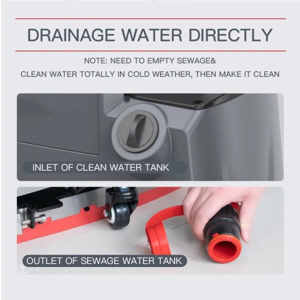 YZ-X5 China Proveedor Conducción de la máquina de lavado de pisos sin cable comercial automático