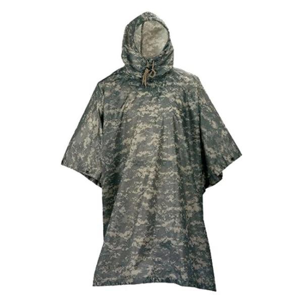 Camouflage Military Ripstop Ponchos 100% Polyester Outdoor Hiking