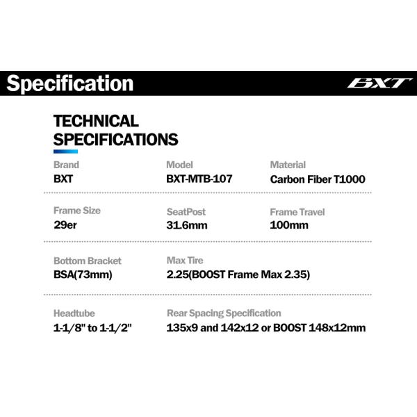 Full Shockingproof Carbon Fiber 29 Carbon Mountain Bike Frame