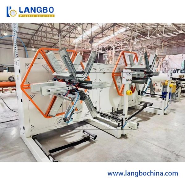HDPE Pipe Coiler Machine with High Speed Continuous Coiling PLC Control System for 16-1200mm Pipe Range