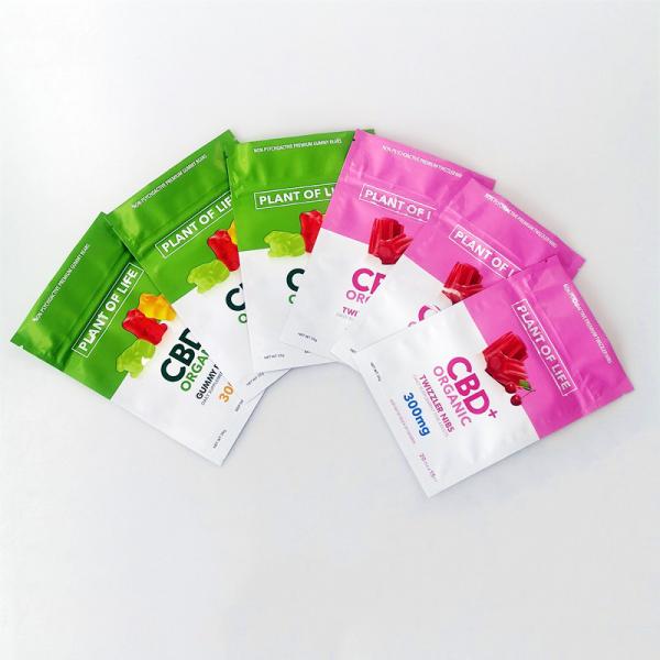 Smell Proof Weed Packaging Bags 3 Side Seal Pouch CBD Mylar Bag