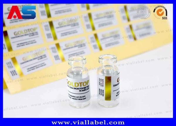 10 ml Etiqueta do frasco Ouro Bottle Top Impressão de Água Efeito de folha de ouro Adesivo forte e à prova d' água