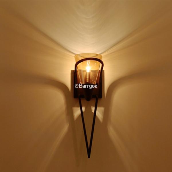 Durable Modern Iron Black Indoor LED Wall Lights Lamp For Bedroom Bedside