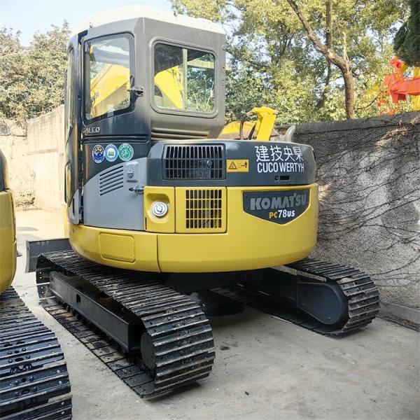 Mini Komatsu PC78 Crawler Excavator 7 Ton Used in Japan with Original Hydraulic Valve
