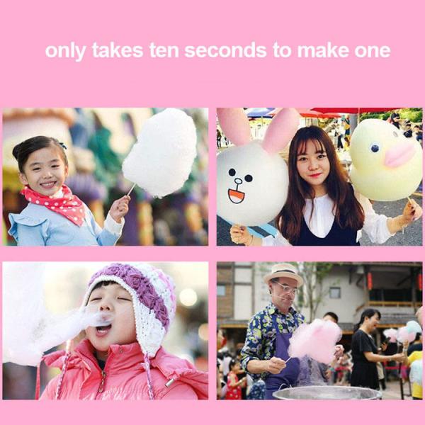 304 stainless steel automatic fancy cotton candy machine professional cotton candy floss making maker with Cart