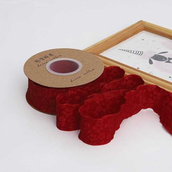 Цветочная кружевная лента из полиэстера 25 мм