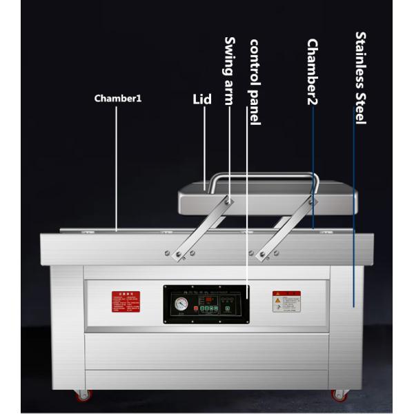 1450*650*980 Double Chamber Vacuum Sealer for Automatic Food Vacuum Packing Machine