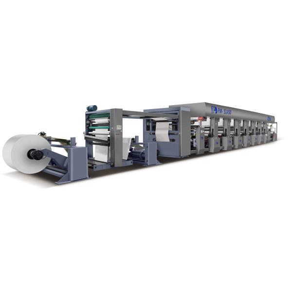 FM-S1450 Wide Web Paper Box Preprint Flexo Printing Machine с сервоуправлением