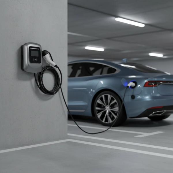 32A 7 kW Wall-Mounted EV Charger with 220V Input and Type1 Type2 GBT Interface for Home Use