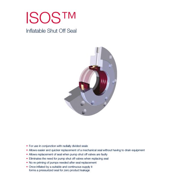AESSEAL ISOS Split Cartridge Mechanical Seals Inflatable Shut off Seal for Pumps
