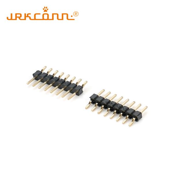 8 Pin Header Connector with 2.54mm Spacing Single Row Gold Plating for Board-to-Board PCB Connections