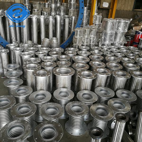 Химический антикоррозионный газовый компенсатор 304 SS Плетённый металлический шланг гибкий с фланцем из ПТФЕ
