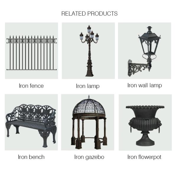 Стиль двойных парадных входов утюга экстерьера частей утюга Орнаментал качания европейский