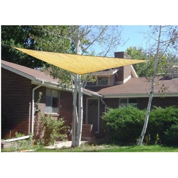 Anthracite / Terracotta Garden Shade Sail For Swimming Pool / Car Park