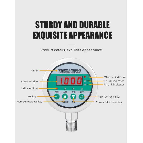 Highly 80mm Intelligent Digital Pressure Controller for Positive and Negative Pressure