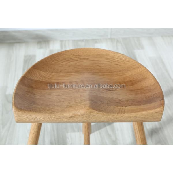 Modern High Chair Design Solid Wood Bar Stool for Pub  L-62