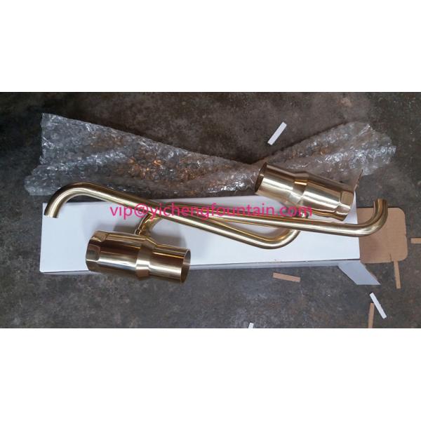 Brass Bubble Water Fountain Nozzles Gushing Of 1/2 Inches - 3 Inches With Air Relief To Make Bubble