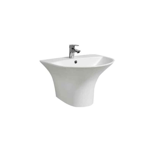 Demi mur Hung Wash Basin de piédestal de bassin d'évier sanitaire en céramique