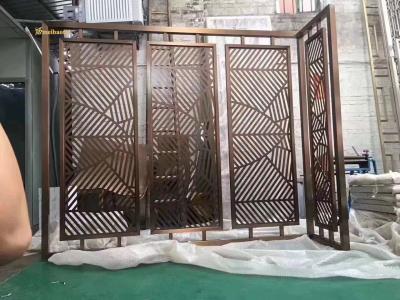 Divisor de sala de aço inoxidável da linha fina, separação da parede do metal do PVC do laser