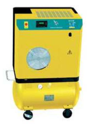 Compressor de ar móvel do parafuso da máquina subordinada plástica do ISO com receptor de ar