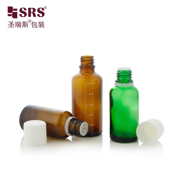 5ml 10ml 15ml 30ml 50ml 100ml 18/415 Child Proof Cap Glass Essential Oil Roller Ball Bottle