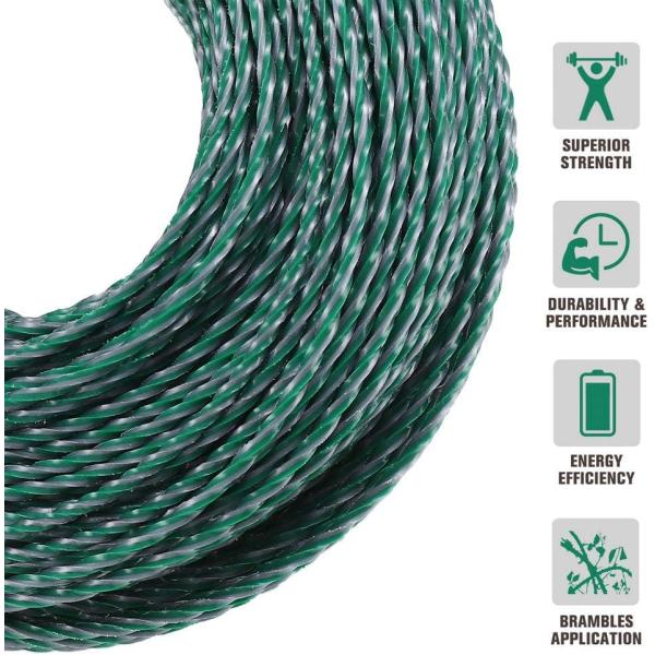 String Trimmer Line Square Twist Weeder String Twist Nylon Trimmer Line Lawn Mower Parts
