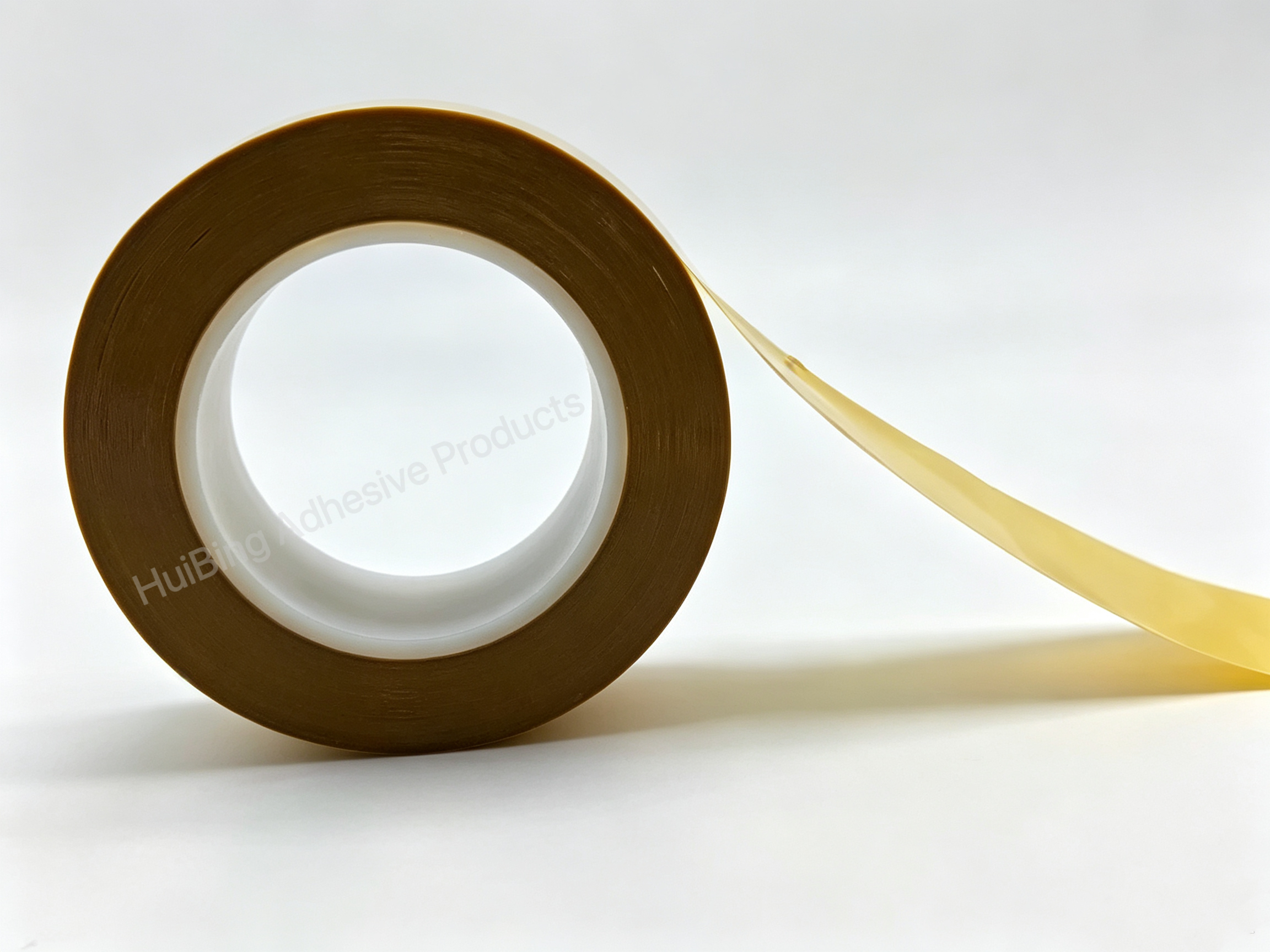 Yellow 100μm Thickness Double Sided PET Tape with Acrylic Adhesive for Electronics and Plastic Bonding