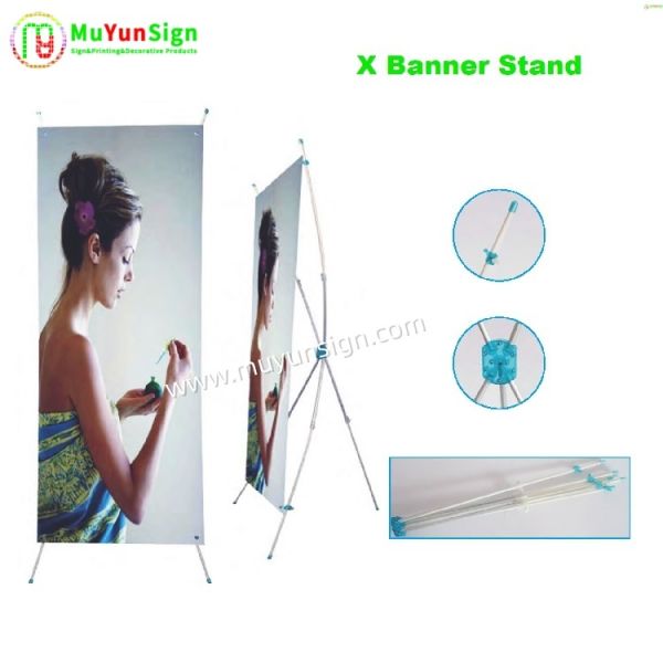 Aluminum Alloy Outdoor X Banner Stand for Advertising Display