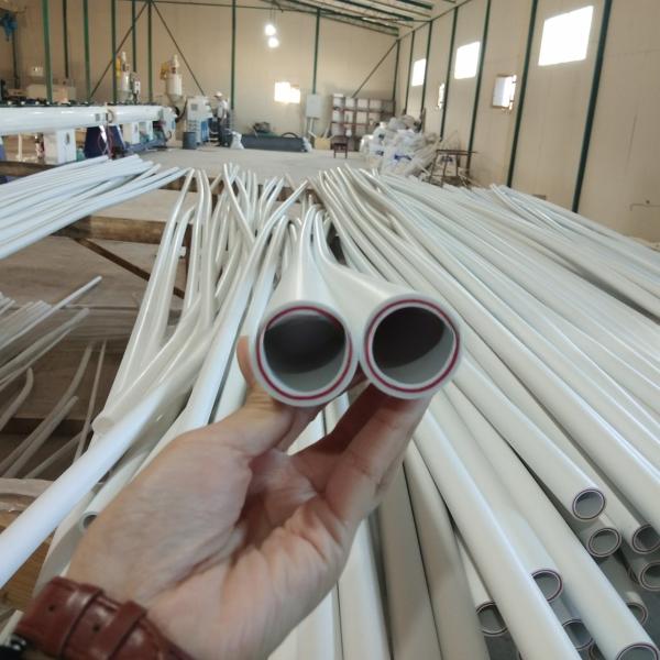 Máquina de produção de extrusão de tubos de plástico HDPE de um só parafuso para gás e água PP PVC