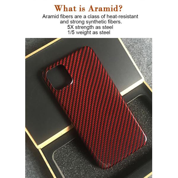 Черный и красный лоснистый случай крышки иФоне 11 Арамид Твилл