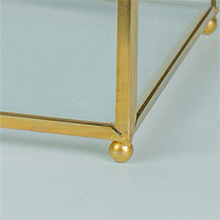 Glass Wedding Card Box With Slot, Clear Card Box Gold Brass Gift Card Storage Box Perfect For Wedding Receptions