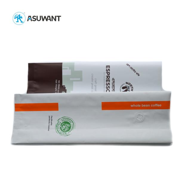 Custom Coffee Bags Gusset Coffee Bags Heat Seal Pack Pouches With Valve