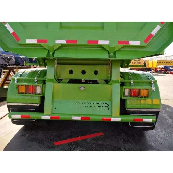 Diesel Heavy Duty Semi Trailers 4 Axle Hydraulic Dump Truck 28-48m3 40-80T