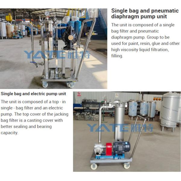 Корпус фильтра нержавеющей стали передвижной с корпусом фильтра патрона воды насоса
