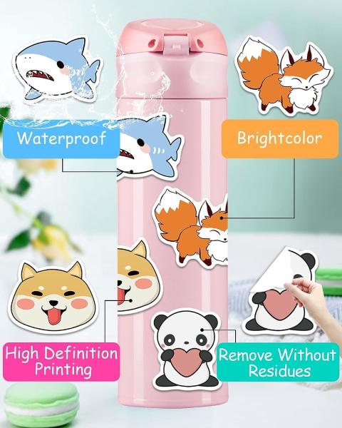 Uv Printing Custom Logo Packaging Labels Waterproof Die Cut Logo Custom Printing Vinyl Stickers Die Cutting Stickers