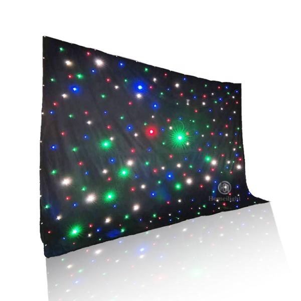 Hot Sale RGB 3in1 Full Color LED Star Curtain Starry Cloth For Wedding