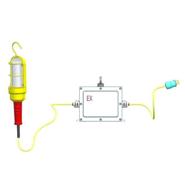 WODDHEAD EPL-120X1224VAC-50-100W-240-24VAC EXPLOSION PROOF DROP LIGHT w MEANWELL