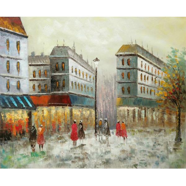 Canvas Paris Oil Painting ，Thick Oil Paint Palette Knife 30