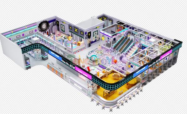 Space Theme Children Indoor Playground Equipment Safety Soft Play Indoor Playground For Commercial Center