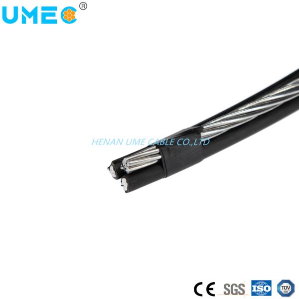 Cable de queda de serviço triplex isolado 2AWG Clam/Conch/Shrimp Cable de queda de serviço triplex ABC Cable para sobrecarga